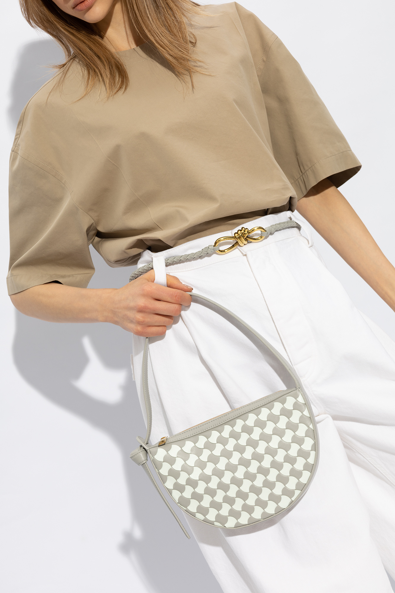 ショルダーバッグ・ポシェット BOTTEGA VENETA SUNRISE MINI LEATHER SHOULDER BAG Bottega Veneta Mini Sunrise Bag | Neiman Marcus